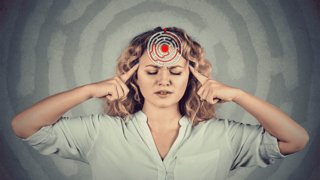 mental over-stimulation  and constant thinking 