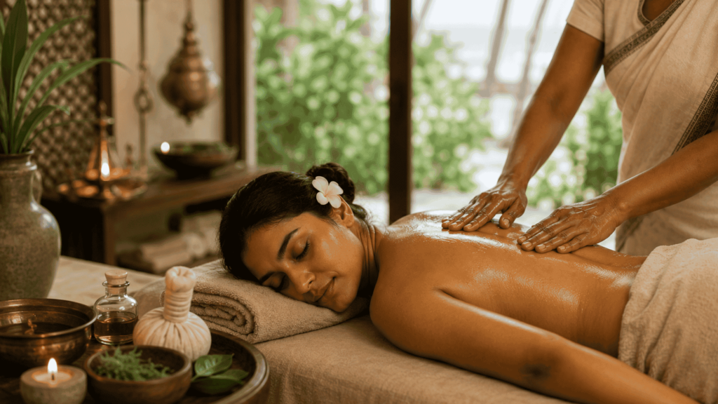 Ayurvedic massage for stress
